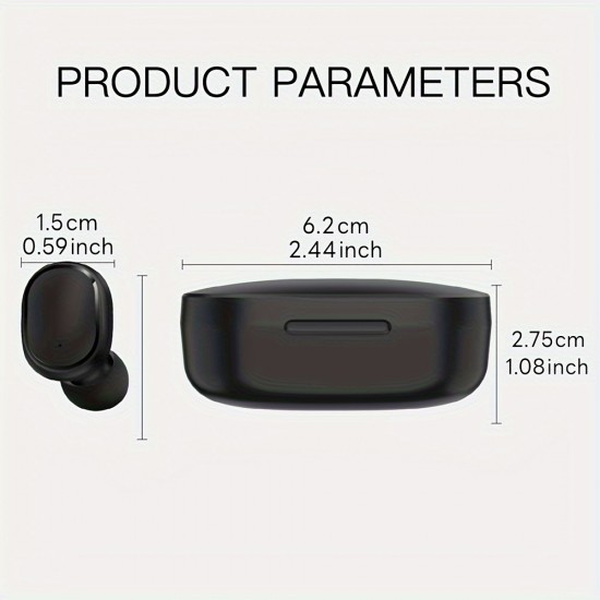 Earphone TWS Wireless 5.3 Earphone In-Ear Earbuds Digital Display Charging Compartment Binaural Earphones