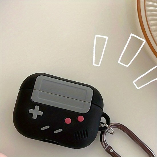 1pc Game Console Design Earphone Protective Case With Keychain For Airpods 1/2/3 Pro, Christmas Gift For Women/Kids/Children/Men/Adults
