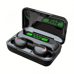 TWS Wireless Earbuds, Stereo Sound Headphones, Sport Headset, Touch Control In Ear Earphones With LED Display Charging Bin