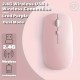 Plain Color Rechargeable Wireless Mouse 1600 DPI USB Suitable For MacBook Pro/Air Laptop Desktop Computer Suitable For Mac/iPad/iPhone Tablet Mobile Phone, For Windows/Android, Portable Silent 2.4G Dual Modes Mouse